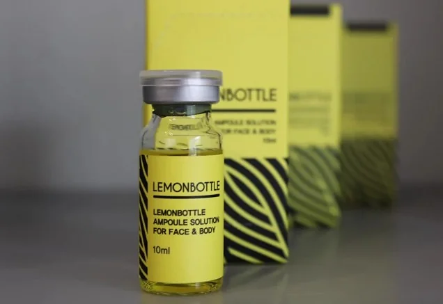 Lemon Bottle ampoule solution vial and packaging