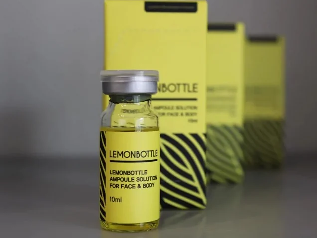 Lemon Bottle ampoule vial and packaging