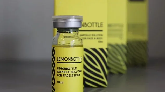 Lemon Bottle ampoule solution vial and packaging