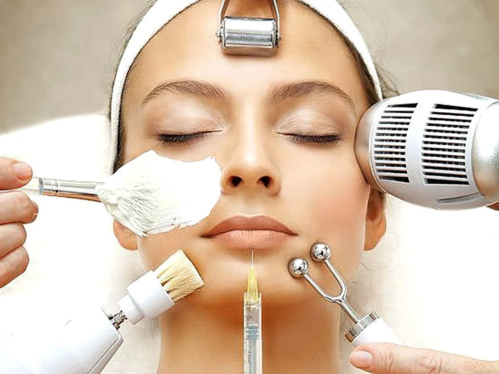 Close-up of natural, healthy skin